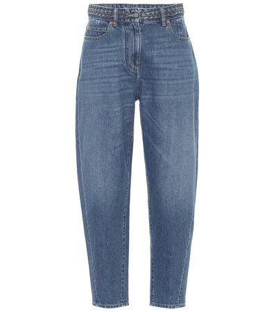 High-Rise Tapered Jeans | Valentino - Mytheresa