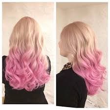 blonde with pink ends - Google Search