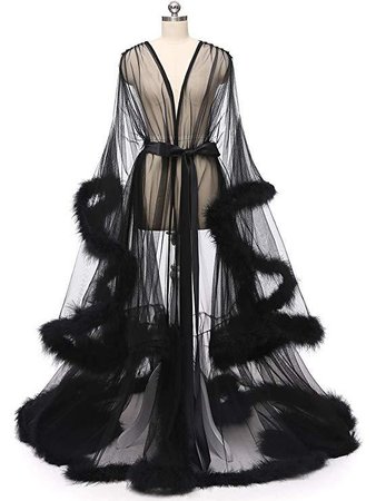 Black Fur Robe