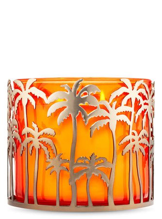 Palm Tree Skyline 3-Wick Candle Holder | Bath & Body Works