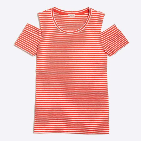 Striped peekaboo T-shirt