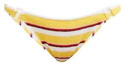 The Tilda Ring Terry Towelling Bikini Briefs - Womens - Yellow Stripe