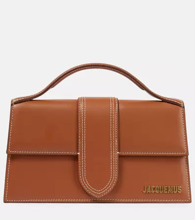 Le Grand Bambinou Leather Shoulder Bag in Brown - Jacquemus | Mytheresa