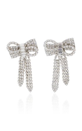 Lola Swarovski Crystal Silver-Tone Stud Earrings by Jennifer Behr | Moda Operandi