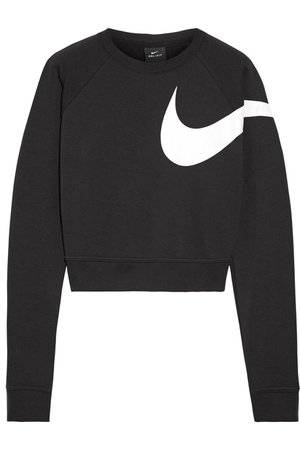 Nike | Versa Dri-FIT cropped printed jersey sweatshirt | NET-A-PORTER.COM