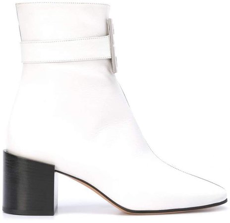 two-tone ankle boots