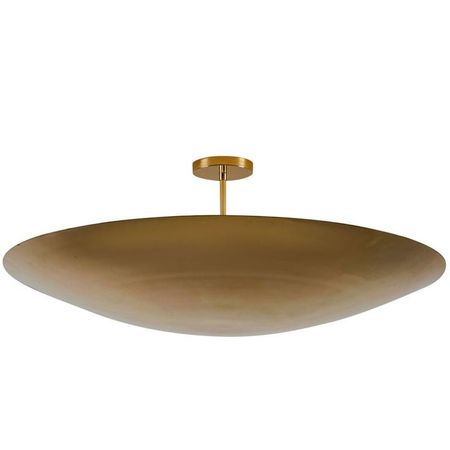 Large 6 Light Ceiling Flush mount Fixture Pendant Light Mid Century Modern Brass Sputnik chandelier light Fixture (Etsy)