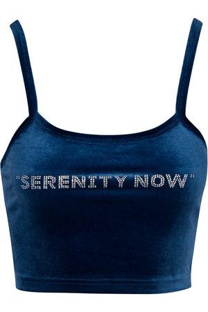 "SERENITY NOW" Velvet Tank Top – Fashion Brand Company