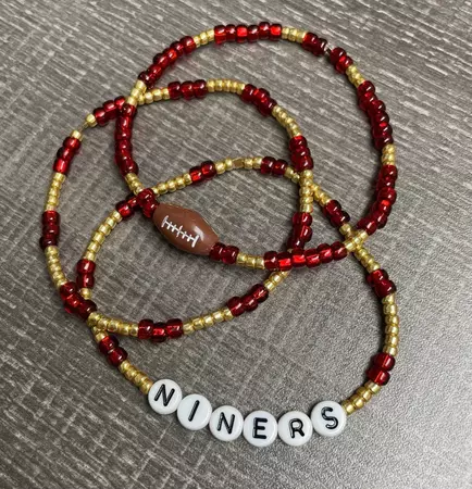 San Francisco 49ers Bracelet Set - Etsy