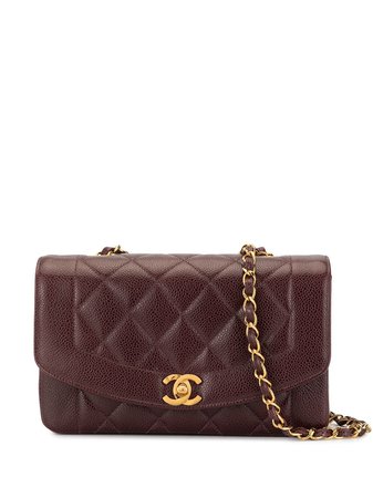 Chanel Pre-Owned Diana Chain Shoulder Bag - Farfetch