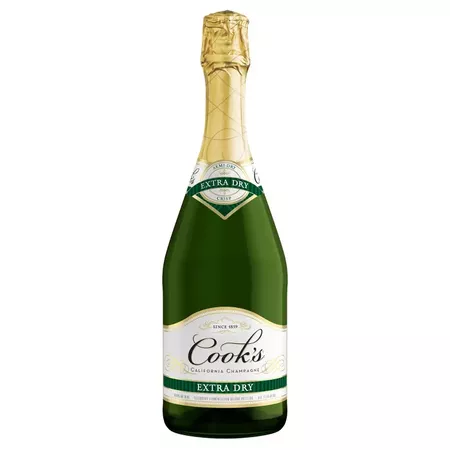 Cook's California Champagne Extra Dry White Sparkling Wine - 750ml Bottle : Target