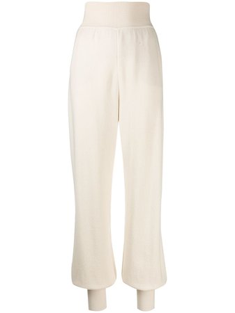 Loro Piana Knitted Track Pants FAI3312 White | Farfetch