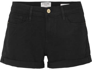 Le Cutoff Denim Shorts - Black