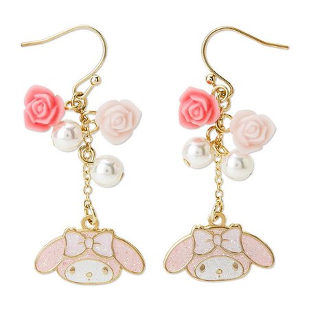 My Melody pink pierce earrings