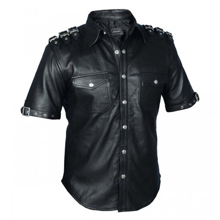 goth leather shirt - Google Search