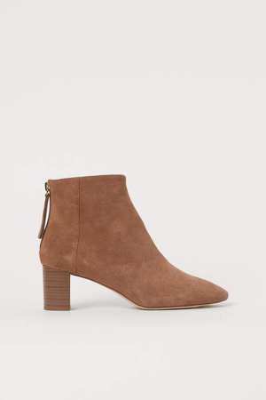 Ankle Boots - Beige