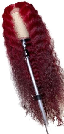 red crimped wig ✨