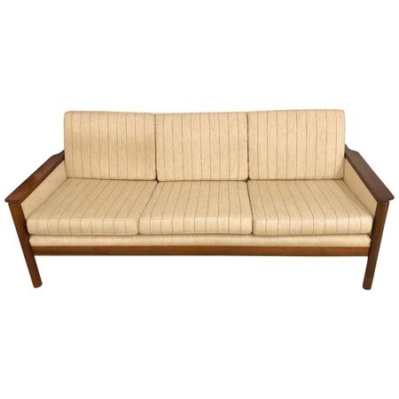 Rosewood Sven Ivar Dysthe Reupholstered 3-Seat Sofa and a Lounge Chair, 1950s For Sale at 1stDibs