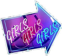 neon girls sign png - Google Search