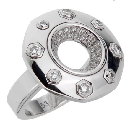 Audemars Piguet Royal Oak Diamond White Gold Ring | Opulent Jewelers