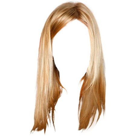 blonde doll hair png