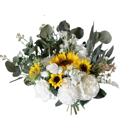 Sunflower Wedding bouquet, Bridesmaids bouquet, Sun Bridal Bouquet, Yellow wedding bouquet, Silk flower Bouquet
