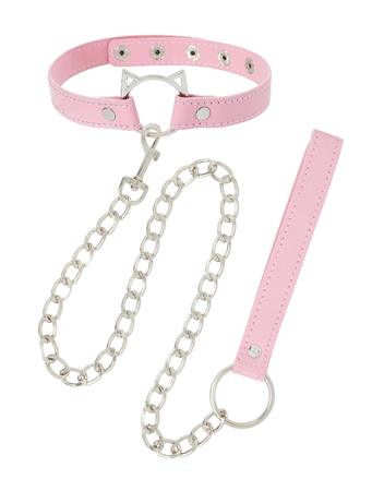 kitty collar with leash - spencer’s