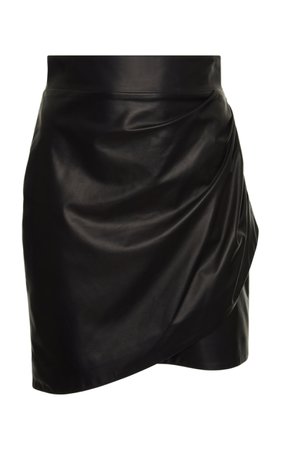 High Waisted Leather Wrap Skirt by Versace | Moda Operandi