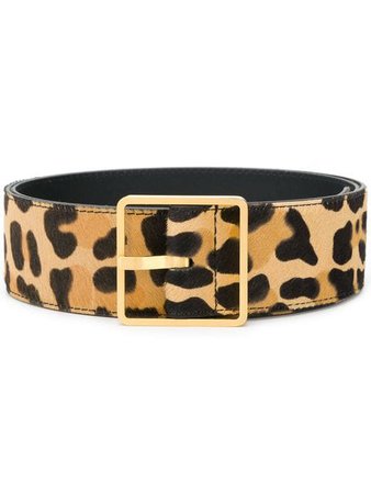 Rochas leopard print belt