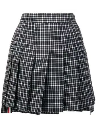 Thom Browne Tartan School Uniform Miniskirt