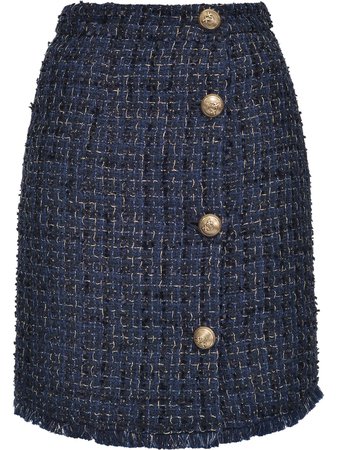 Pinko Tweed Buttoned Skirt - Farfetch