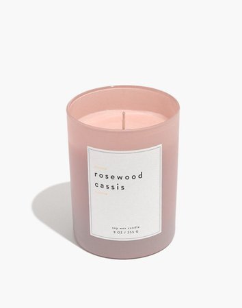 Large Matte Glass Candle