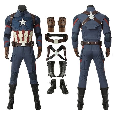 Captain America Costumes Avengers-Endgame Steve Rogers Cosplay Costumes - CCosplay.com