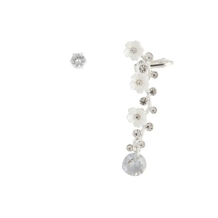 Silver Floral Ear Cuff | Lovisa Jewellery Australia | Lovisa Earrings