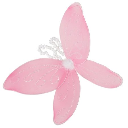 Glitter Pink Fairy Princess Wings | Fairy Princess Party Accessories
