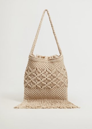 Handmade crochet bag - Woman | Mango Slovakia