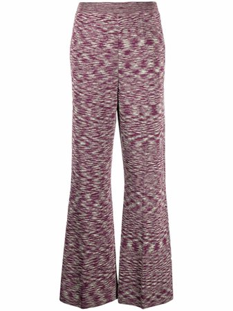 Missoni signature-knit Flared Trousers - Farfetch