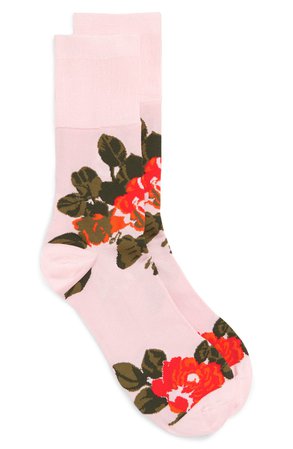Simone Rocha Rose Jacquard Ankle Socks | Nordstrom