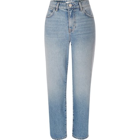 Light blue tapered leg jeans - Straight & Slim Jeans - Jeans - women