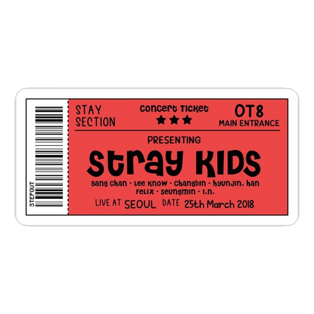 Stray Kids Concert Ticket