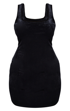 plus size black velvet dress