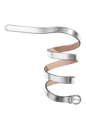 Narrow belt - Silver-coloured - Ladies | H&M US