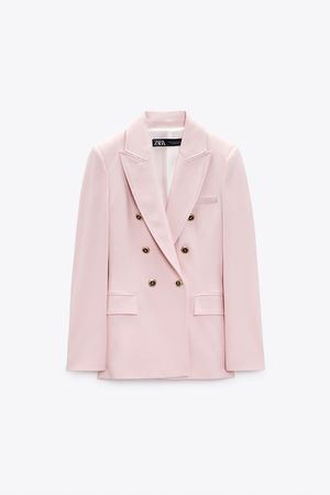TAILORED DOUBLE BREASTED BLAZER - Pink | ZARA United States