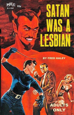 satan was a lesbian pulp fiction book cover