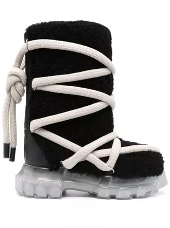 rick owens black lunar tractor boots - Google Search