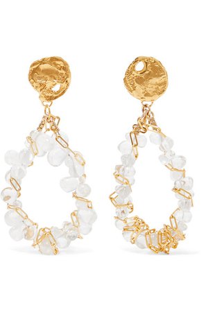 Alighieri | Gold-plated and bead earrings | NET-A-PORTER.COM