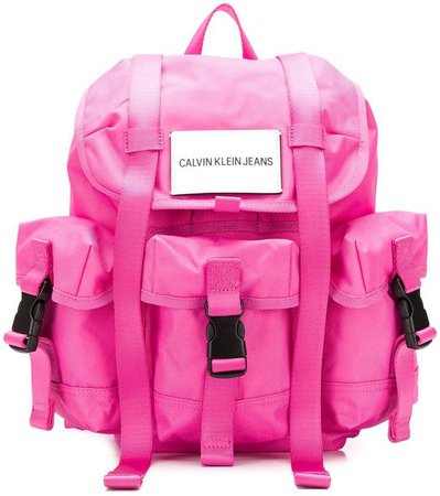 contrast logo backpack