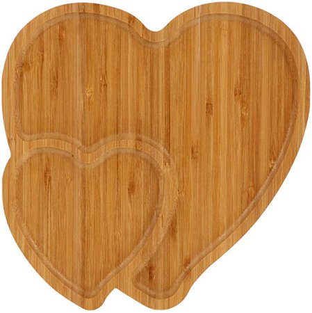 Amazon.com: Cabilock Wooden Serving Tray Heart Shaped Cheese Board Salad Plate Dinner Plate Cake Plate Decorative Serving Platter Appetizer Plate for Snack Candy Food Fruit Valentines Day Decor : Home & Kitchen