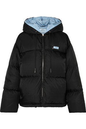 Prada | Hooded quilted shell down jacket | NET-A-PORTER.COM