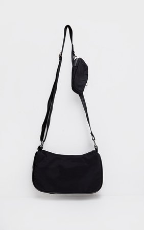 Black Multi Pockets Cross Body Bag | PrettyLittleThing